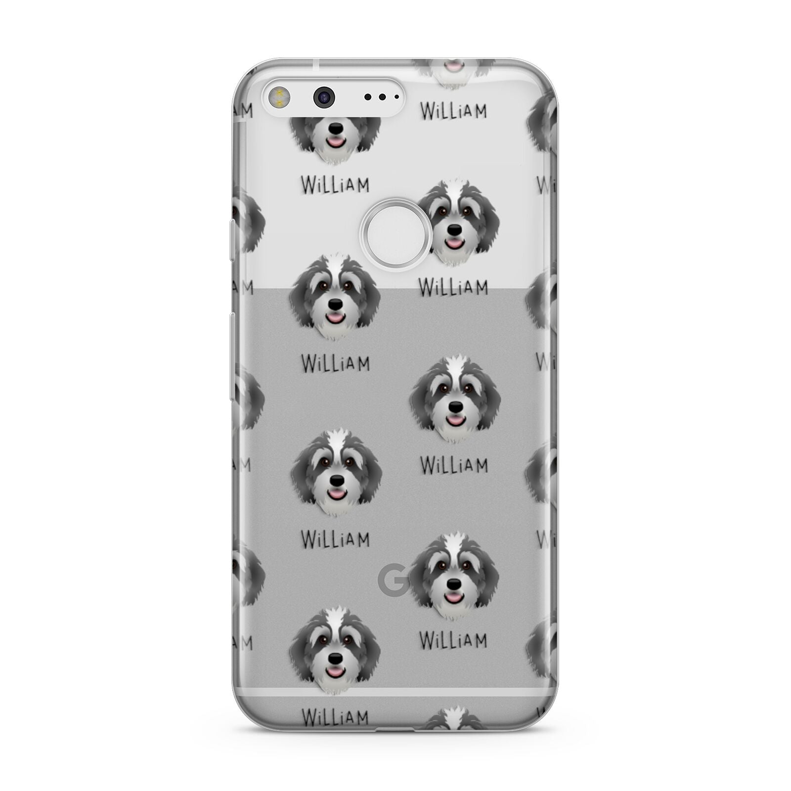 Bernedoodle Icon with Name Google Pixel Case