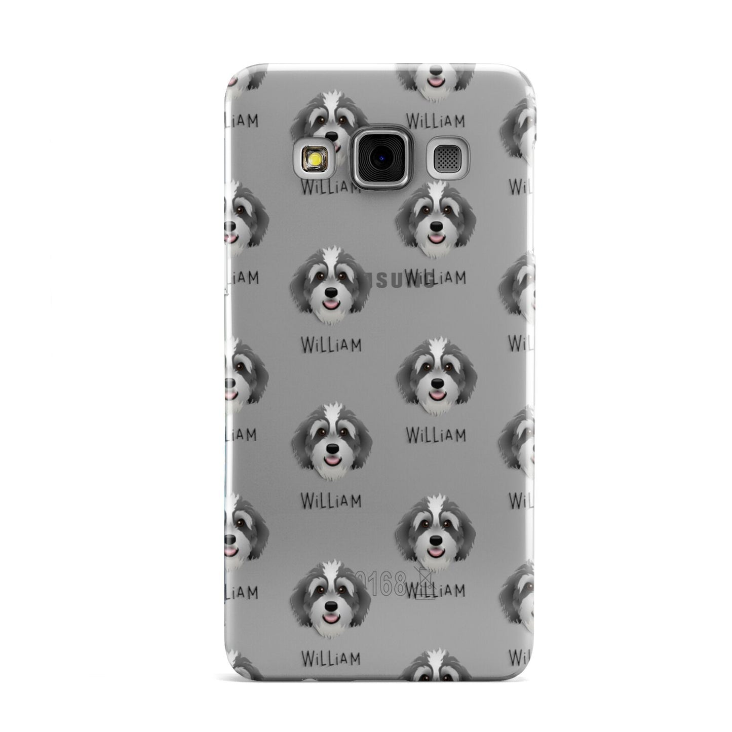 Bernedoodle Icon with Name Samsung Galaxy A3 Case