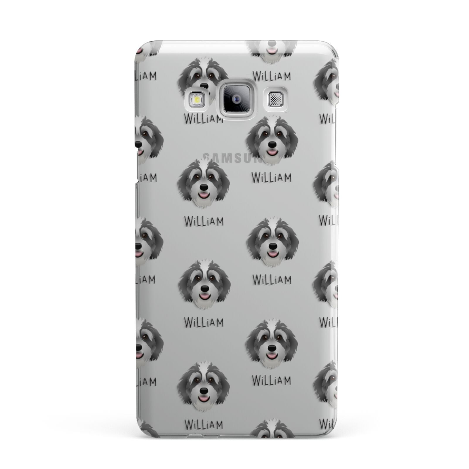 Bernedoodle Icon with Name Samsung Galaxy A7 2015 Case