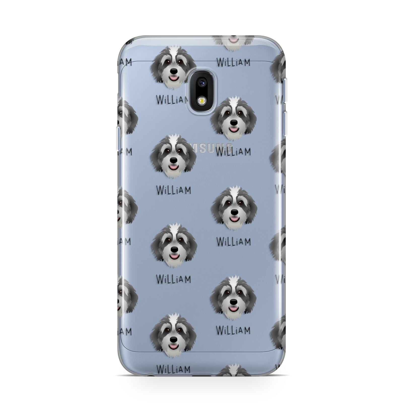 Bernedoodle Icon with Name Samsung Galaxy J3 2017 Case