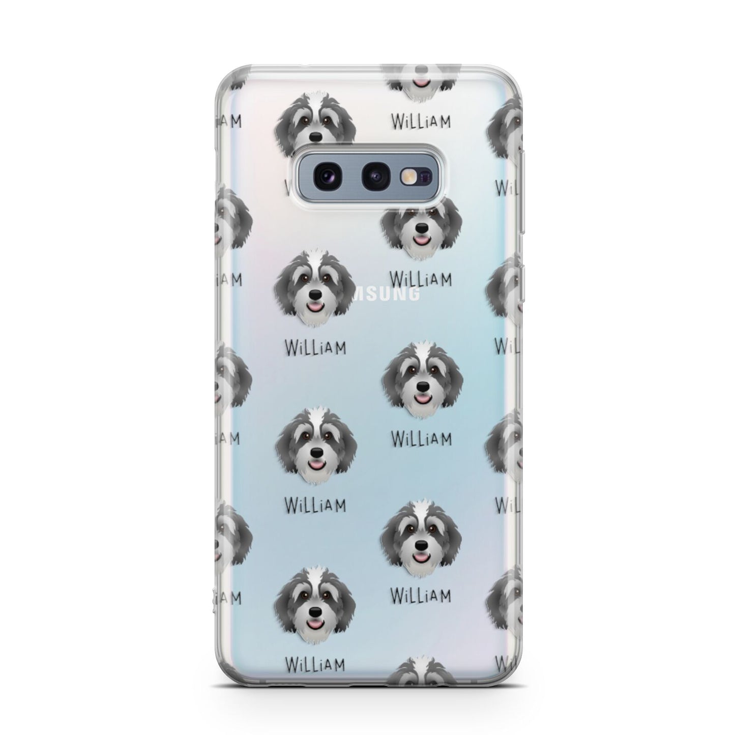 Bernedoodle Icon with Name Samsung Galaxy S10E Case