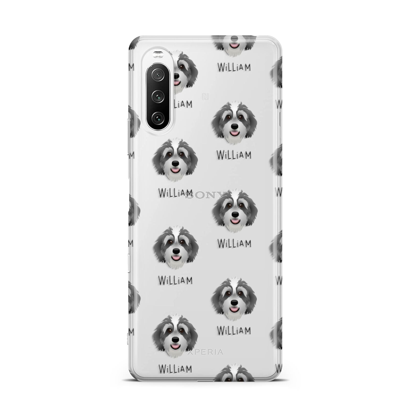 Bernedoodle Icon with Name Sony Xperia 10 III Case