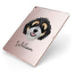 Bernedoodle Personalised Apple iPad Case on Rose Gold iPad Side View