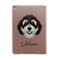 Bernedoodle Personalised Apple iPad Rose Gold Case