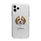 Bernedoodle Personalised Apple iPhone 11 Pro Max in Silver with Bumper Case