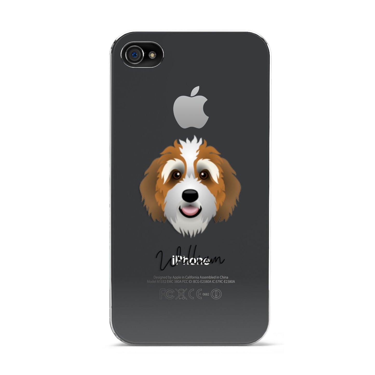 Bernedoodle Personalised Apple iPhone 4s Case