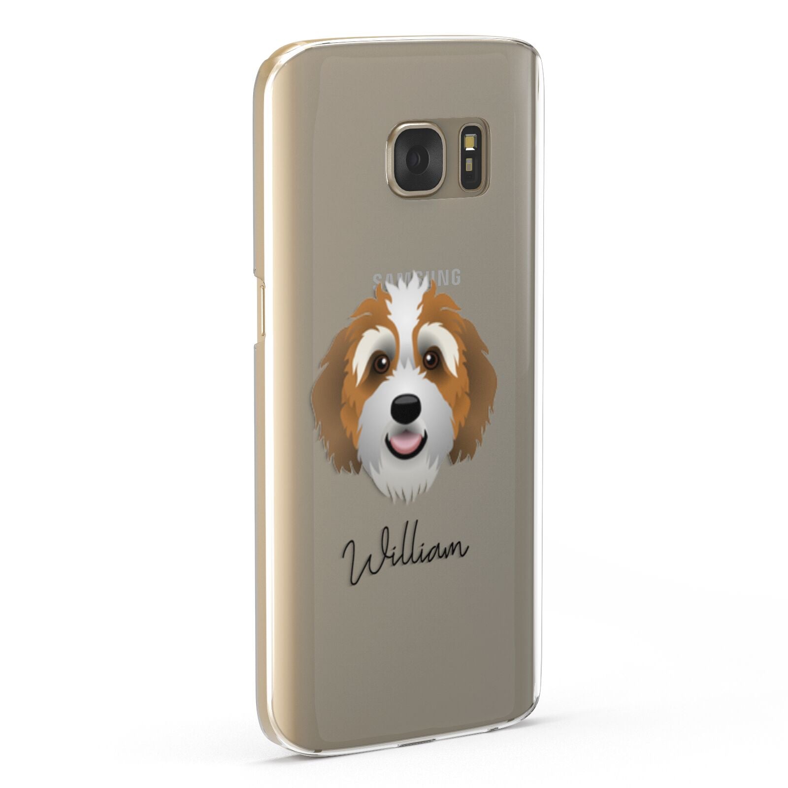 Bernedoodle Personalised Samsung Galaxy Case Fourty Five Degrees