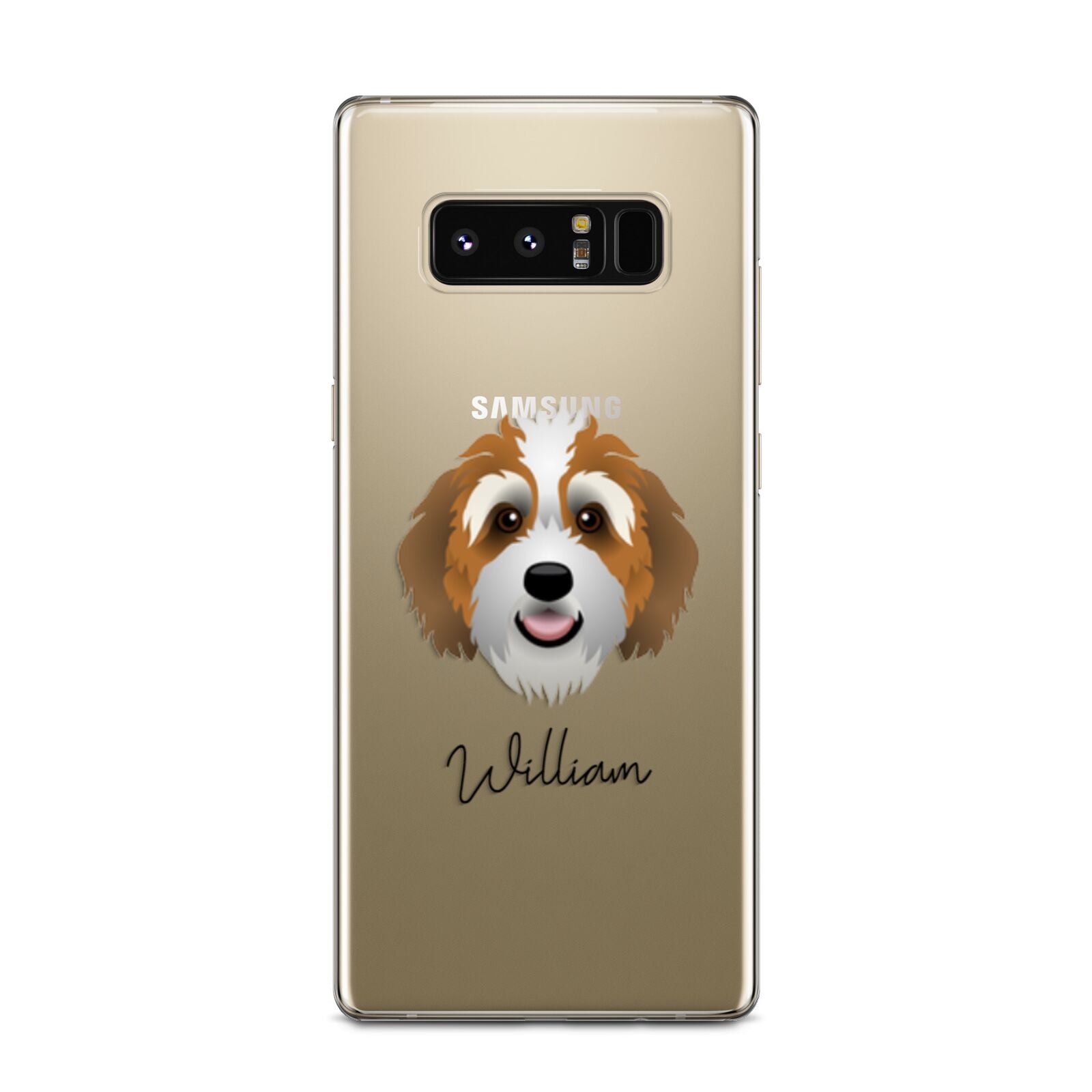 Bernedoodle Personalised Samsung Galaxy Note 8 Case