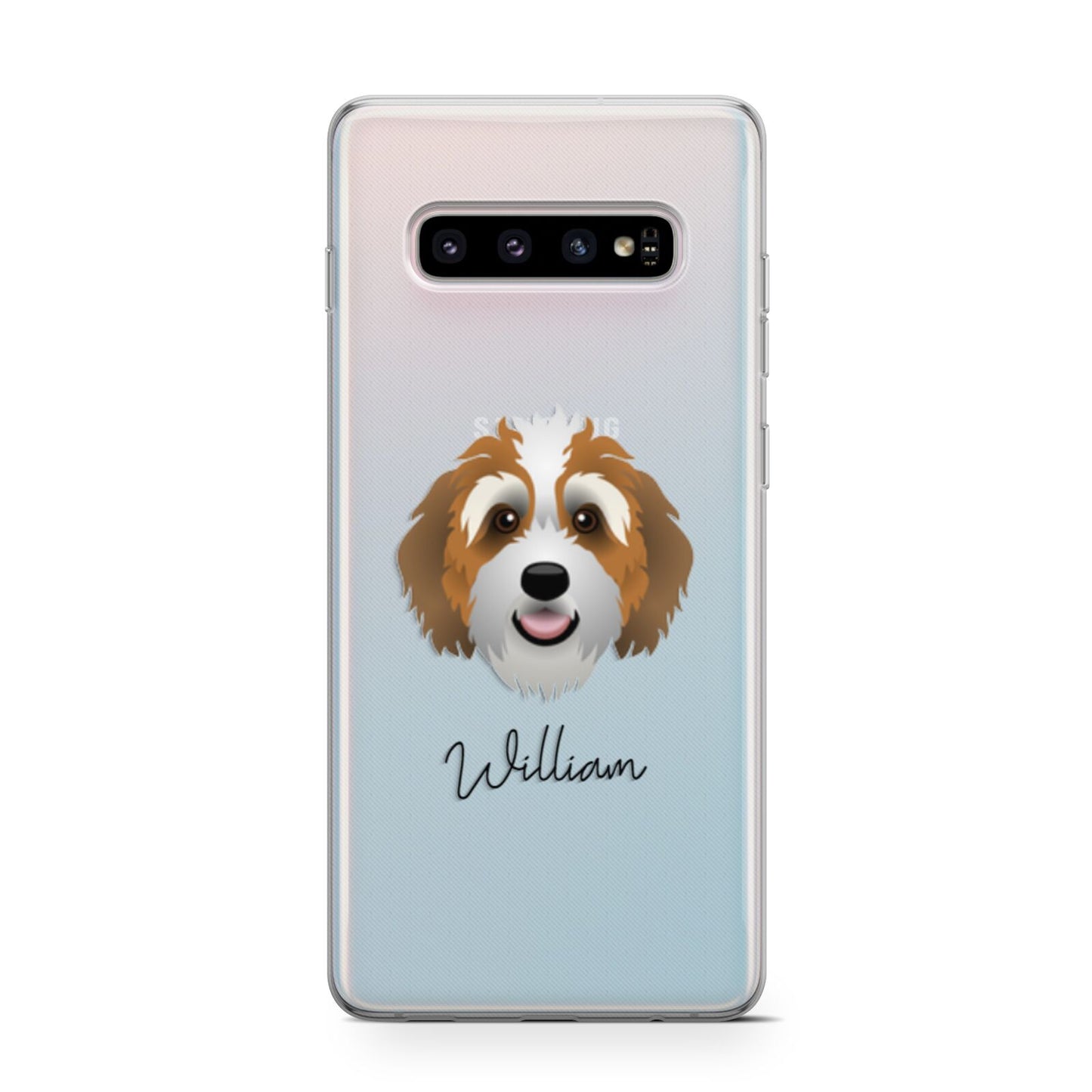 Bernedoodle Personalised Samsung Galaxy S10 Case