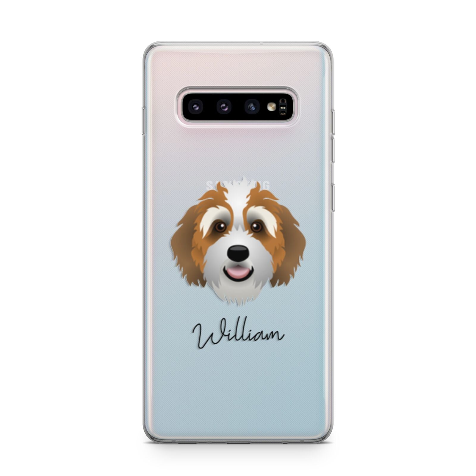 Bernedoodle Personalised Samsung Galaxy S10 Plus Case