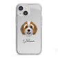 Bernedoodle Personalised iPhone 13 Mini TPU Impact Case with White Edges