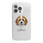 Bernedoodle Personalised iPhone 13 Pro Clear Bumper Case