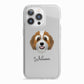 Bernedoodle Personalised iPhone 13 Pro TPU Impact Case with White Edges