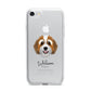 Bernedoodle Personalised iPhone 7 Bumper Case on Silver iPhone