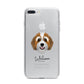 Bernedoodle Personalised iPhone 7 Plus Bumper Case on Silver iPhone