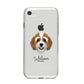 Bernedoodle Personalised iPhone 8 Bumper Case on Silver iPhone