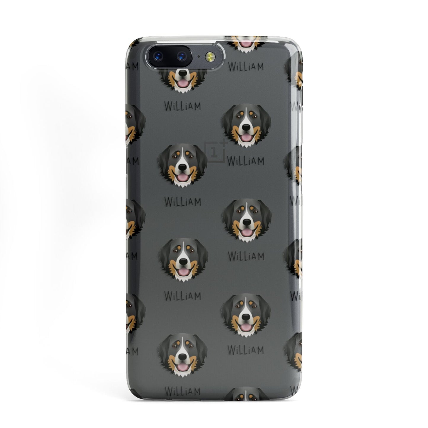 Bernese Mountain Dog Icon with Name OnePlus Case