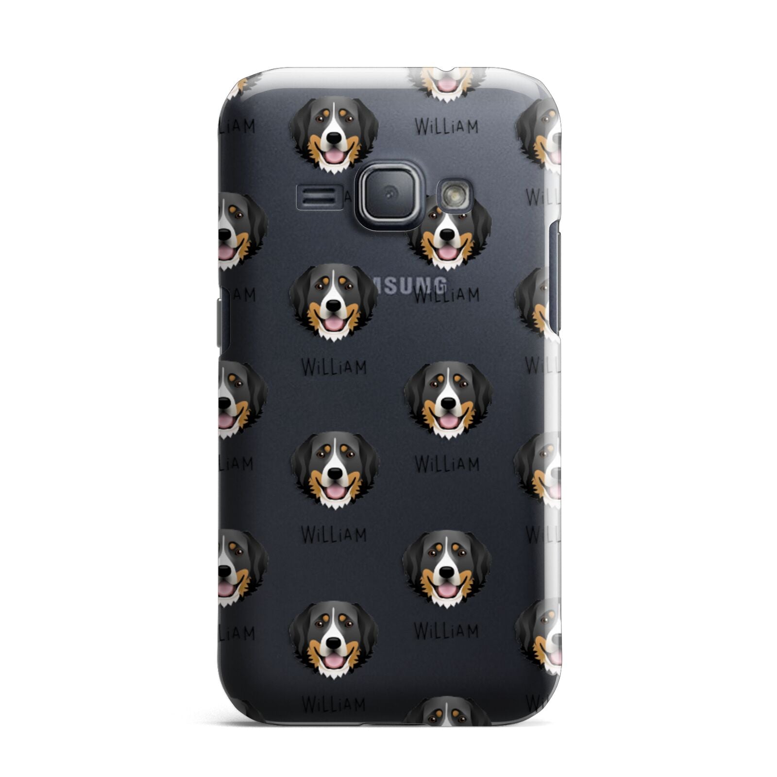 Bernese Mountain Dog Icon with Name Samsung Galaxy J1 2016 Case