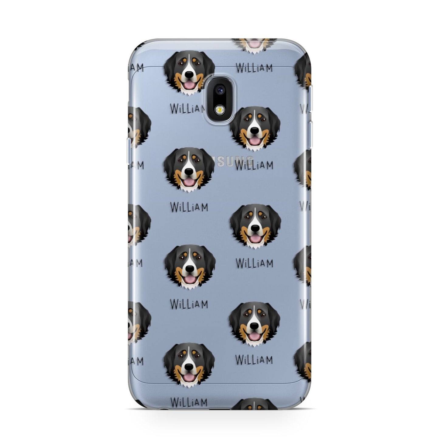 Bernese Mountain Dog Icon with Name Samsung Galaxy J3 2017 Case