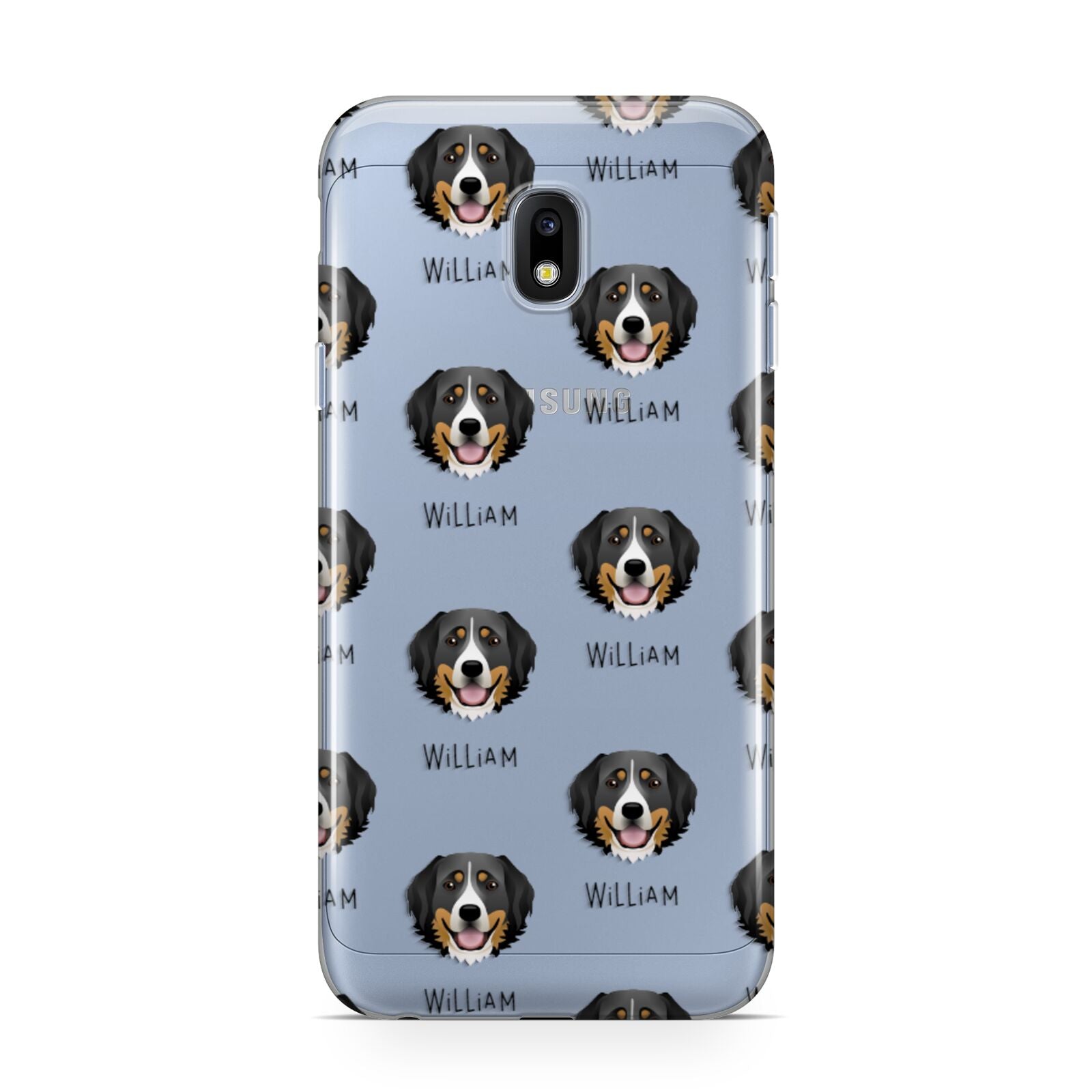 Bernese Mountain Dog Icon with Name Samsung Galaxy J3 2017 Case