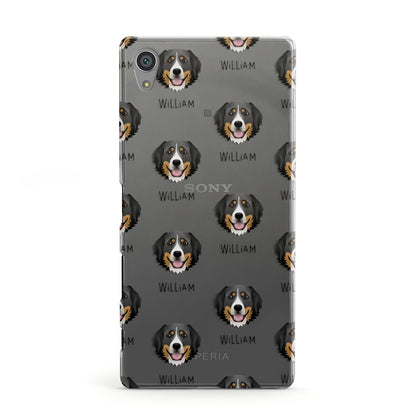 Bernese Mountain Dog Icon with Name Sony Xperia Case