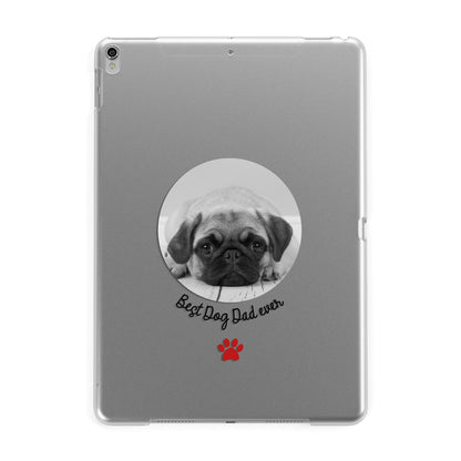 Best Dog Dad Ever Photo Upload Apple iPad Silver Case