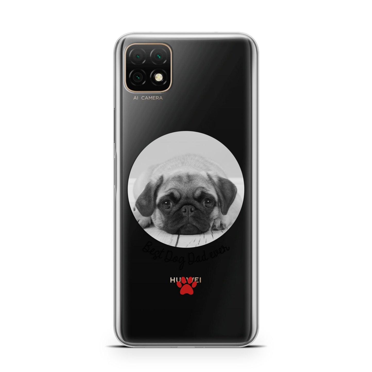 Best Dog Dad Ever Photo Upload Huawei Enjoy 20 Phone Case