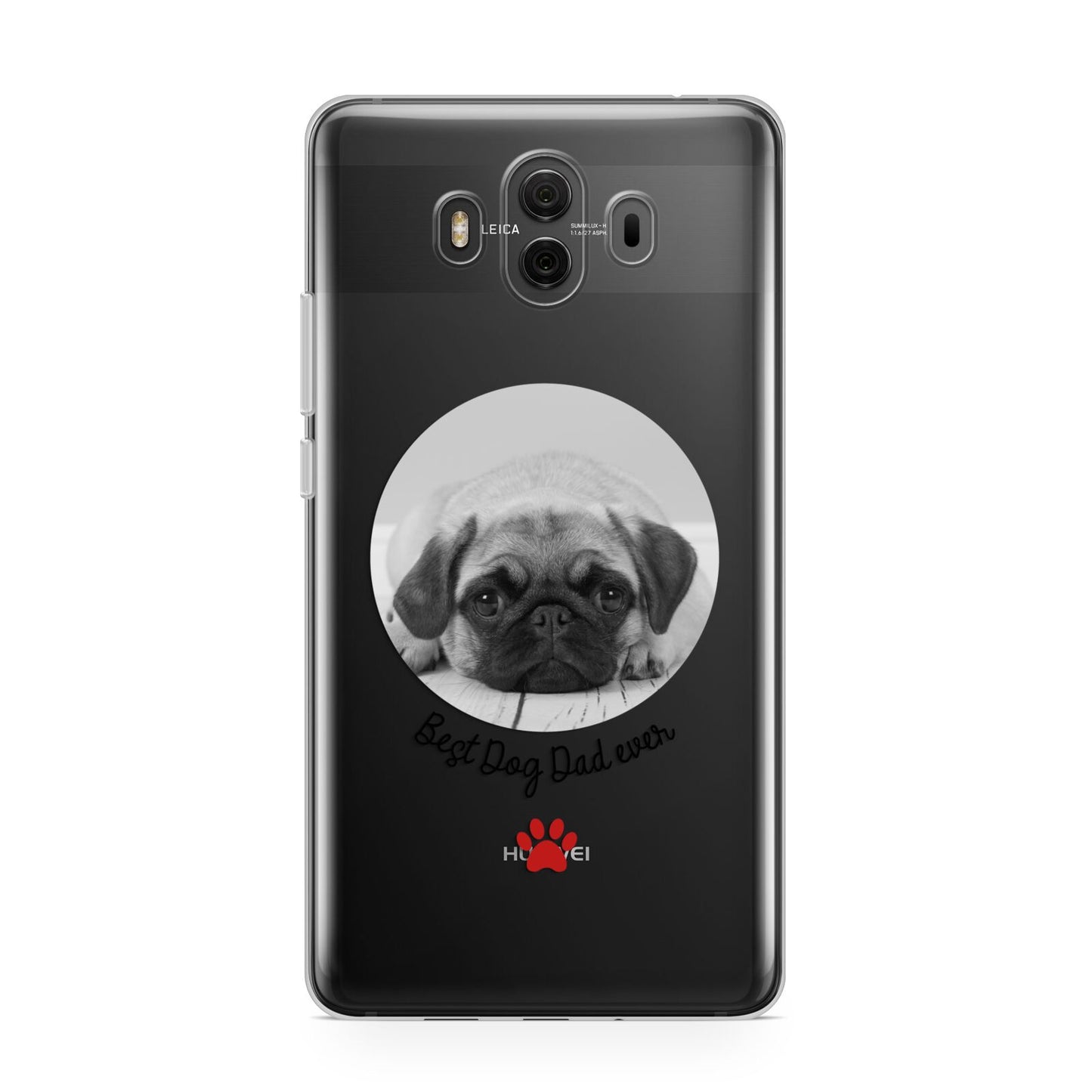 Best Dog Dad Ever Photo Upload Huawei Mate 10 Protective Phone Case