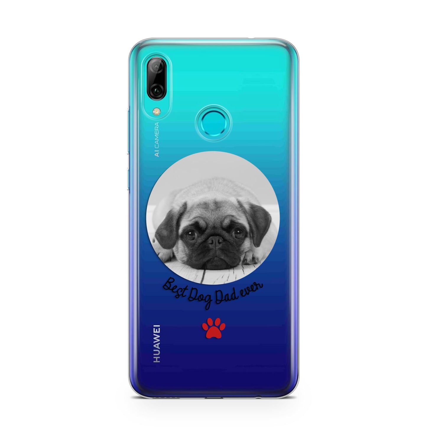 Best Dog Dad Ever Photo Upload Huawei P Smart 2019 Case