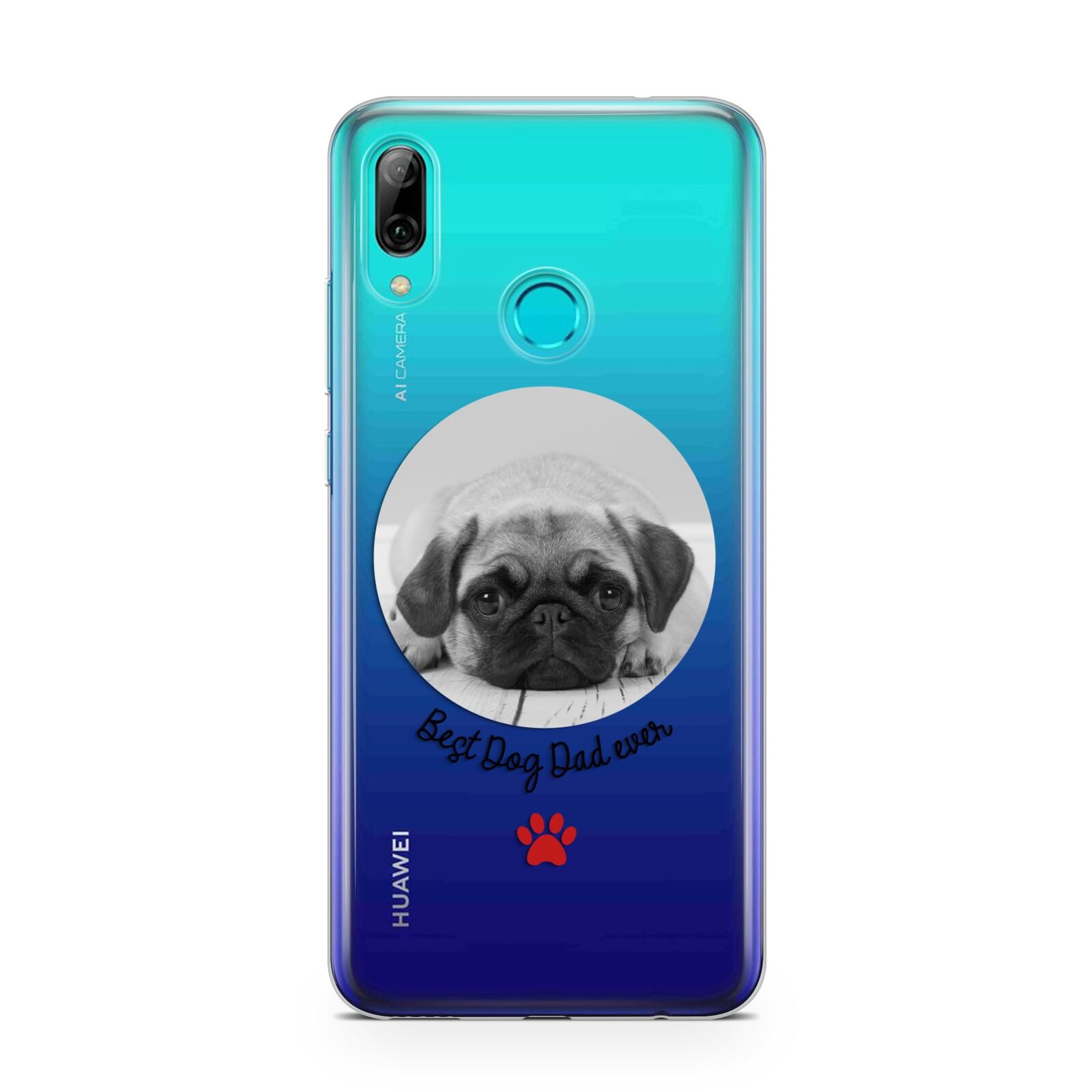 Best Dog Dad Ever Photo Upload Huawei P Smart 2019 Case