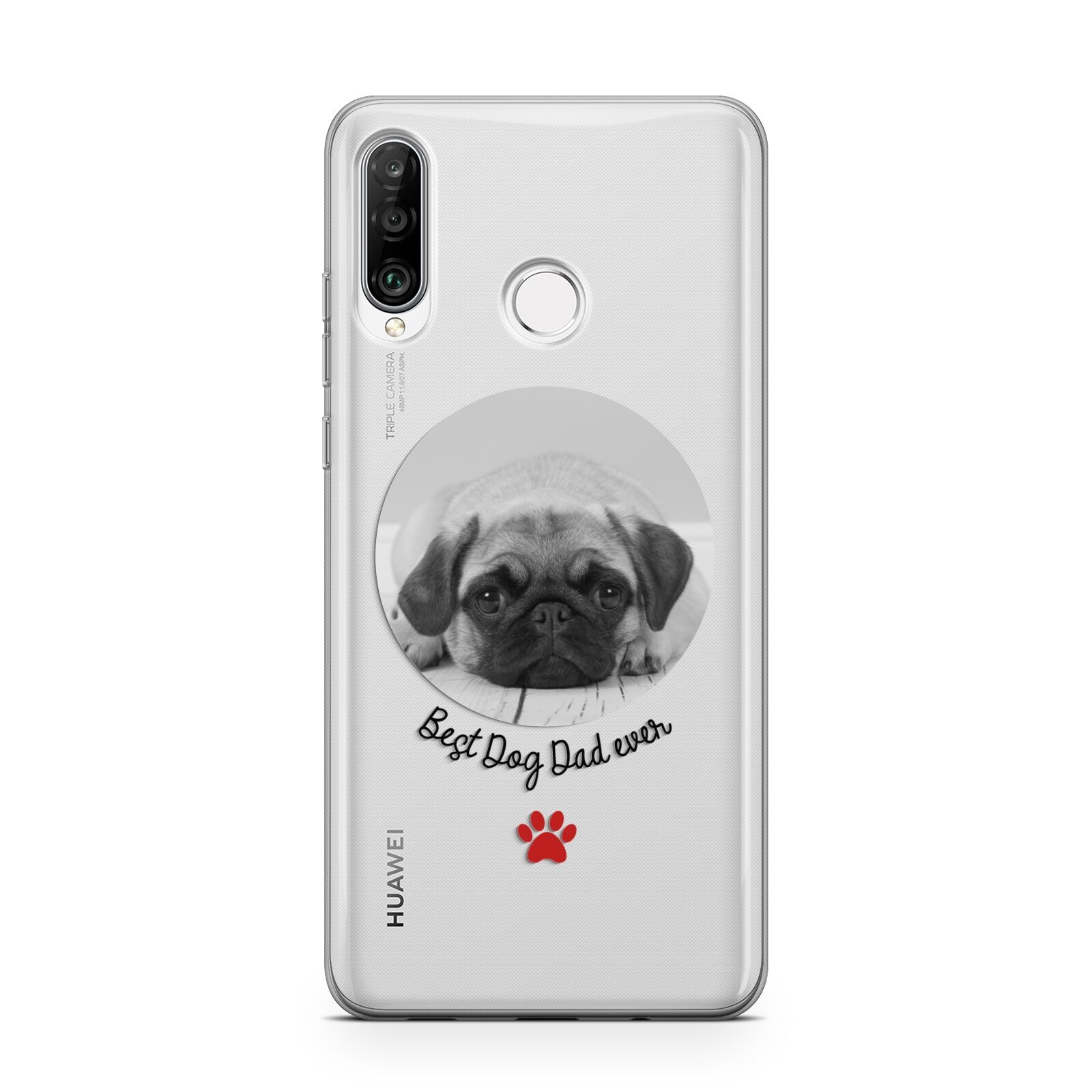 Best Dog Dad Ever Photo Upload Huawei P30 Lite Phone Case