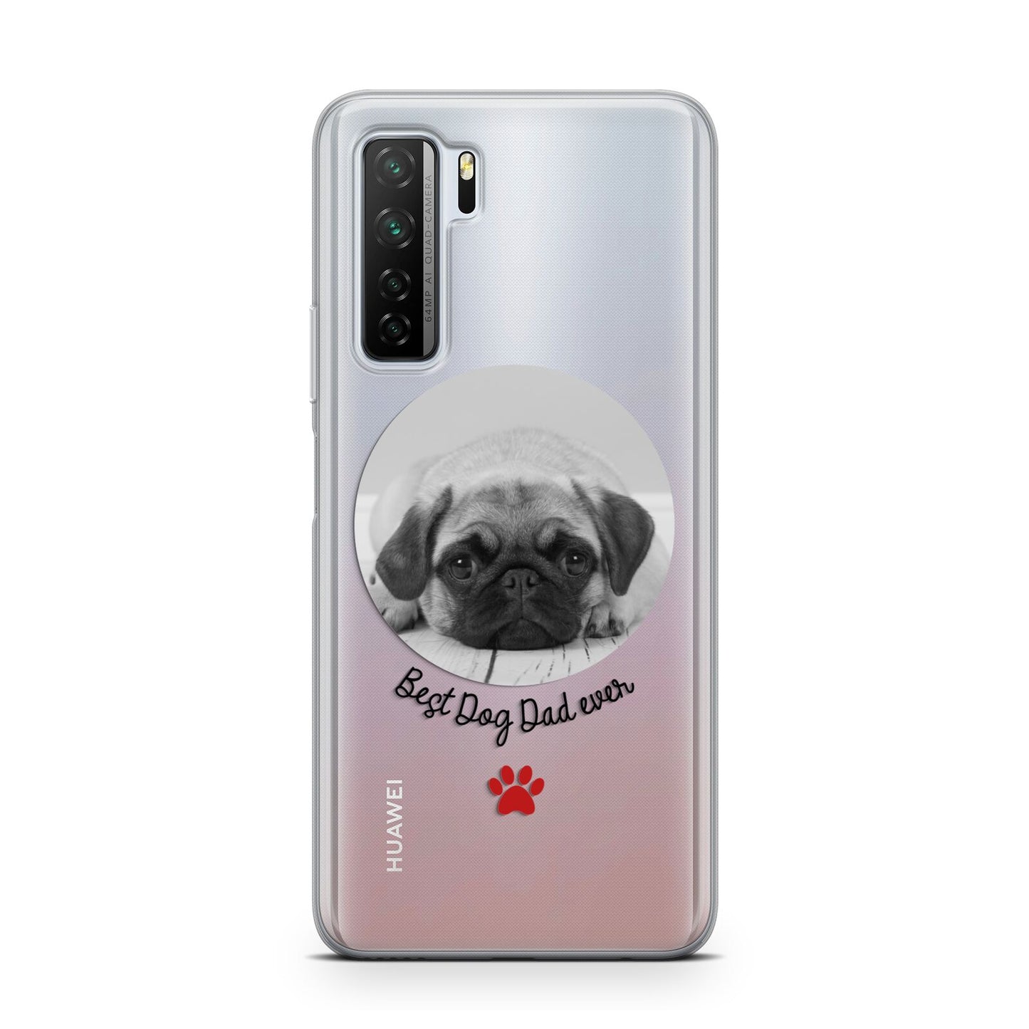 Best Dog Dad Ever Photo Upload Huawei P40 Lite 5G Phone Case