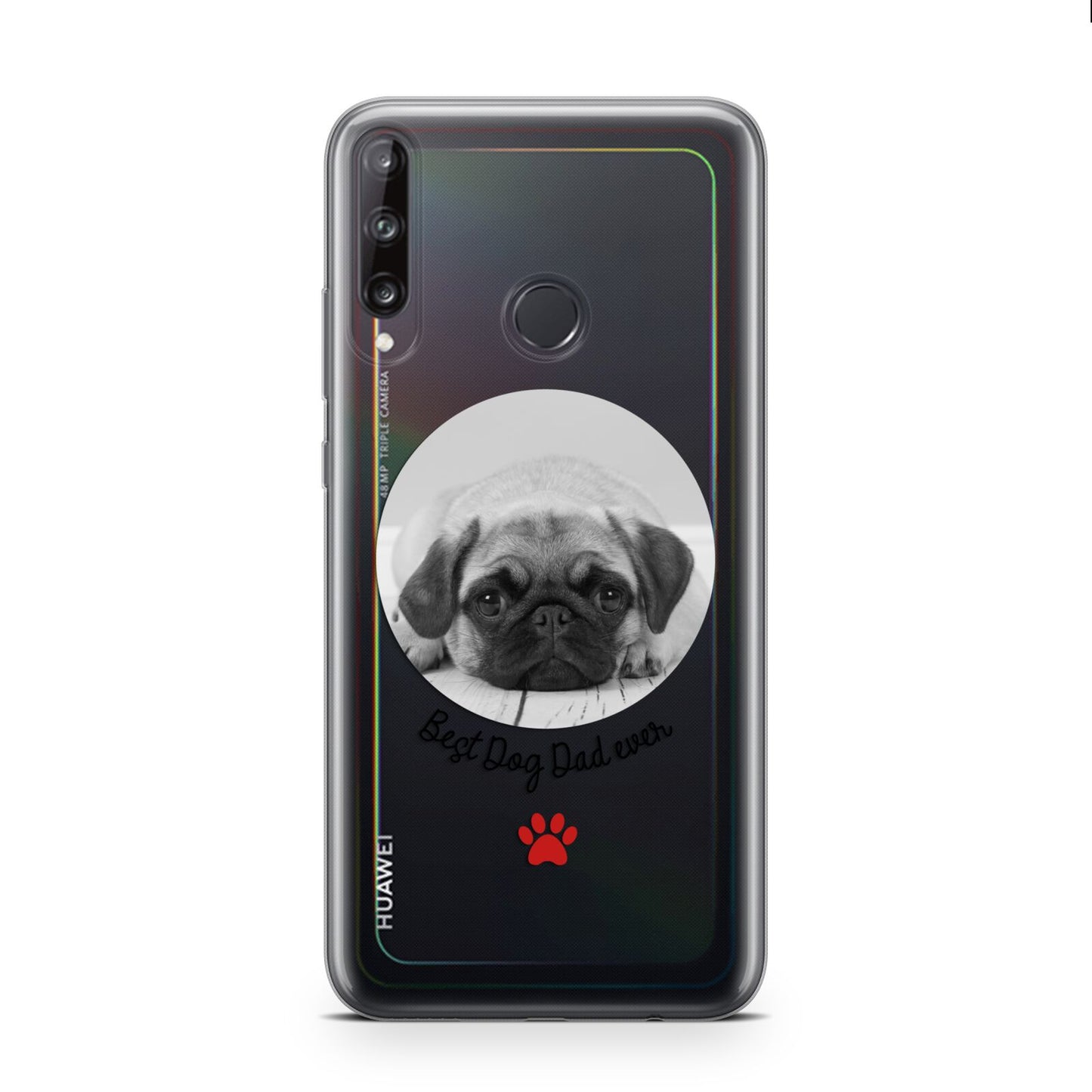 Best Dog Dad Ever Photo Upload Huawei P40 Lite E Phone Case