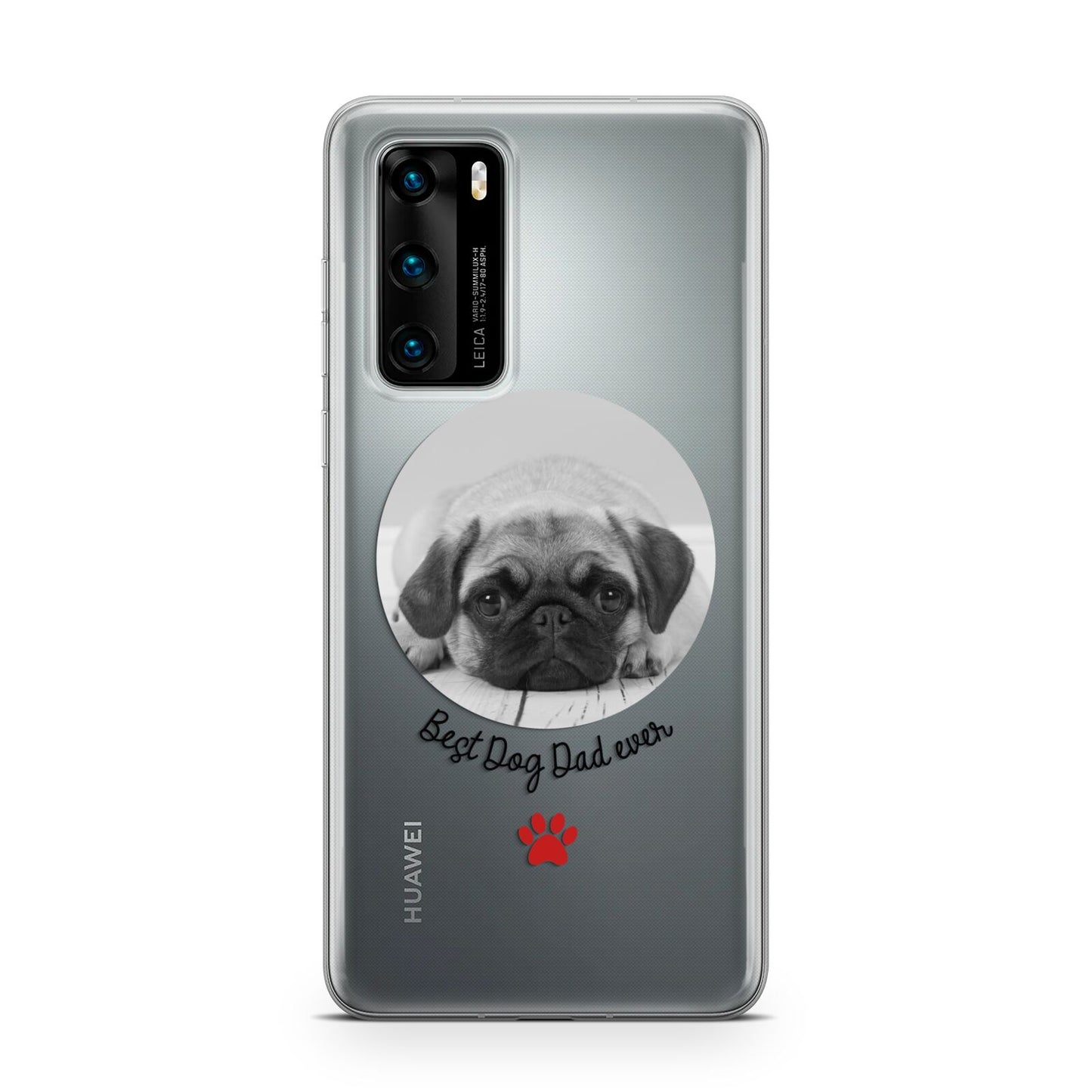 Best Dog Dad Ever Photo Upload Huawei P40 Phone Case