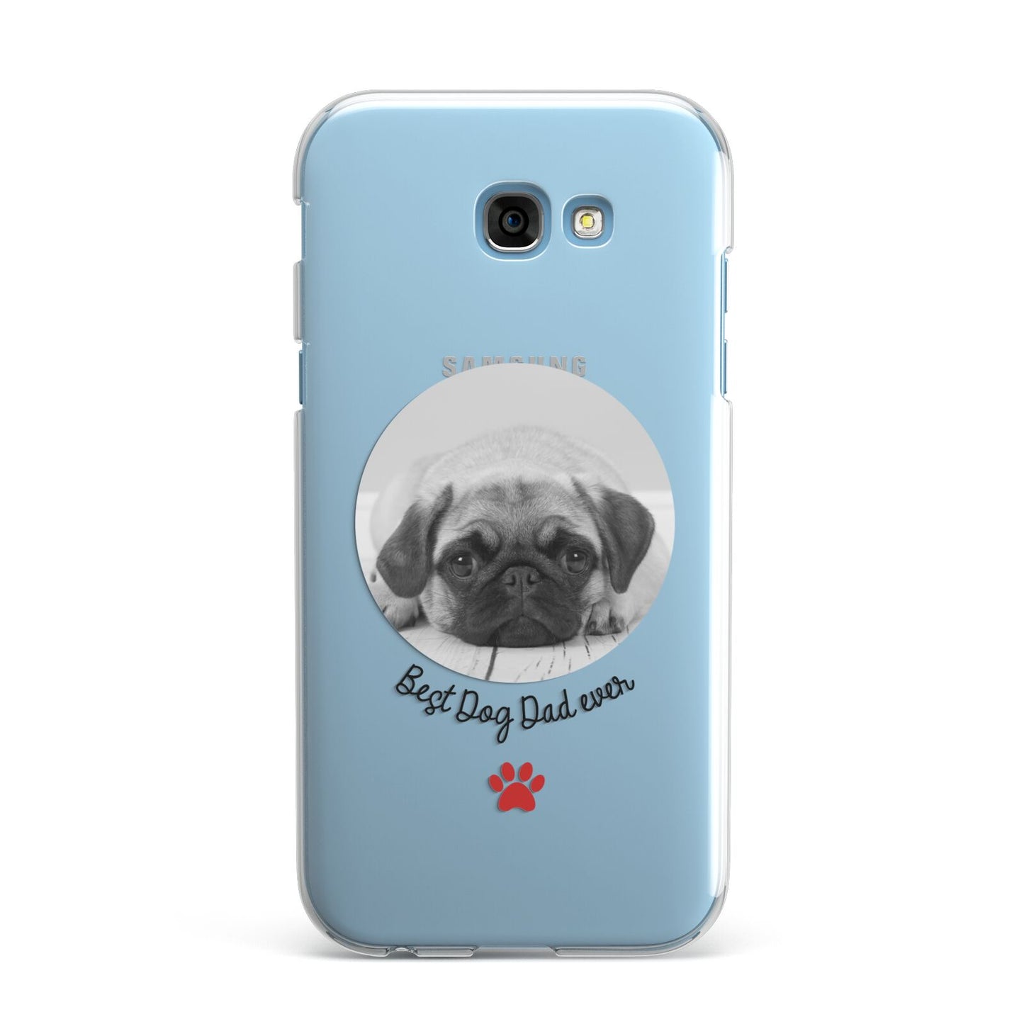 Best Dog Dad Ever Photo Upload Samsung Galaxy A7 2017 Case