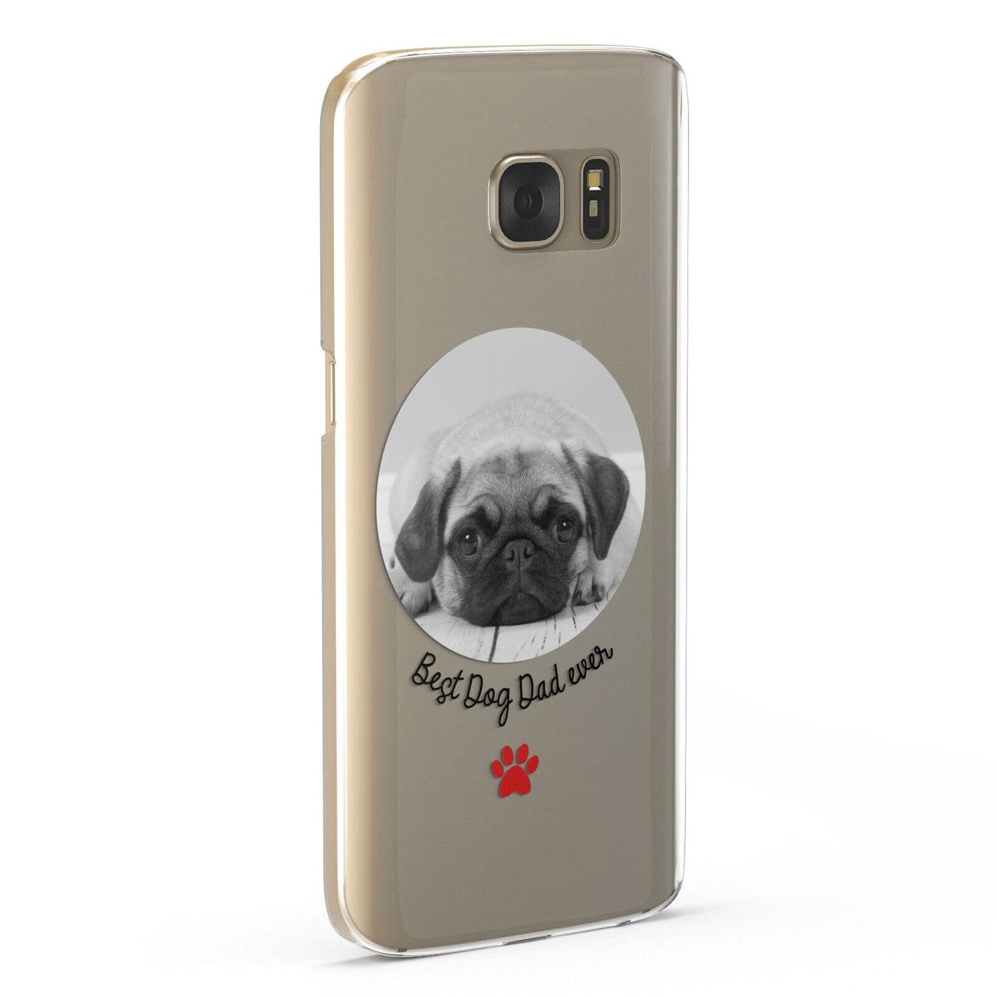 Best Dog Dad Ever Photo Upload Samsung Galaxy Case Fourty Five Degrees