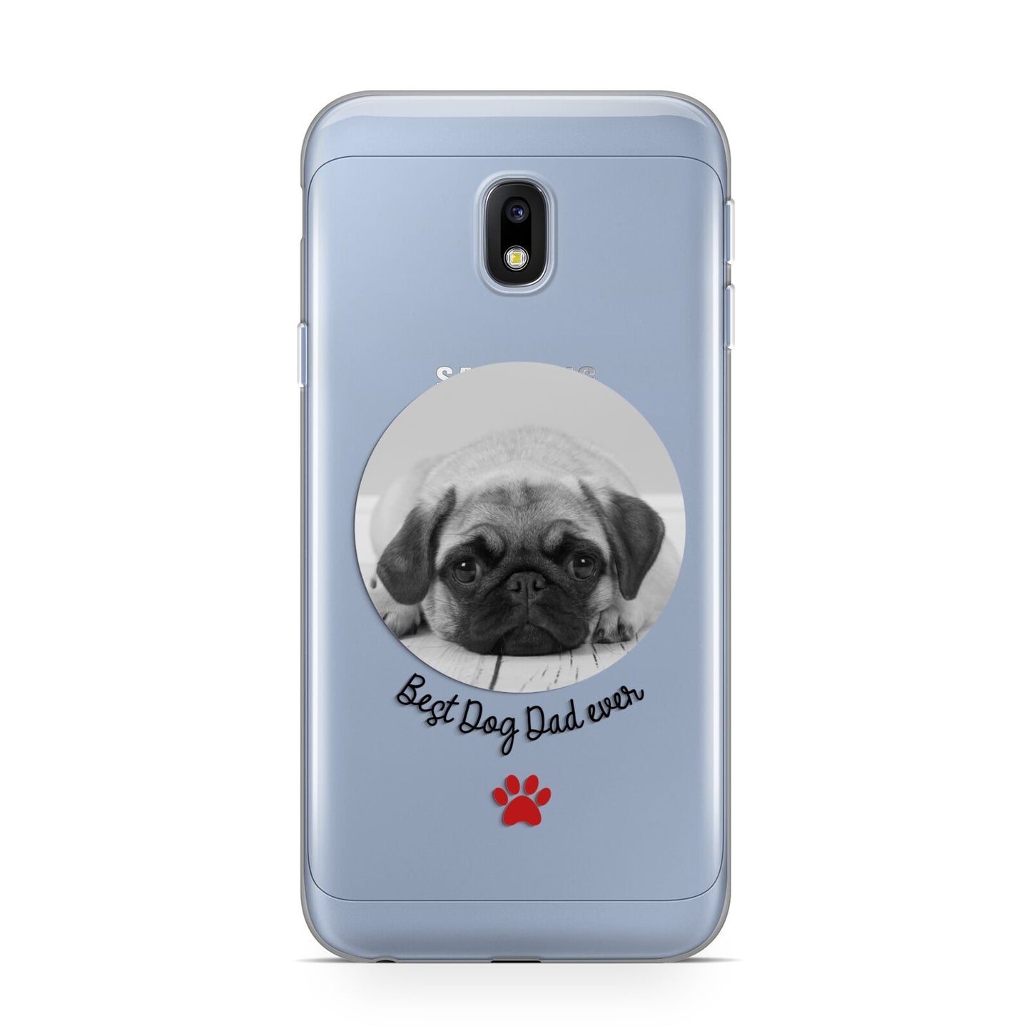 Best Dog Dad Ever Photo Upload Samsung Galaxy J3 2017 Case