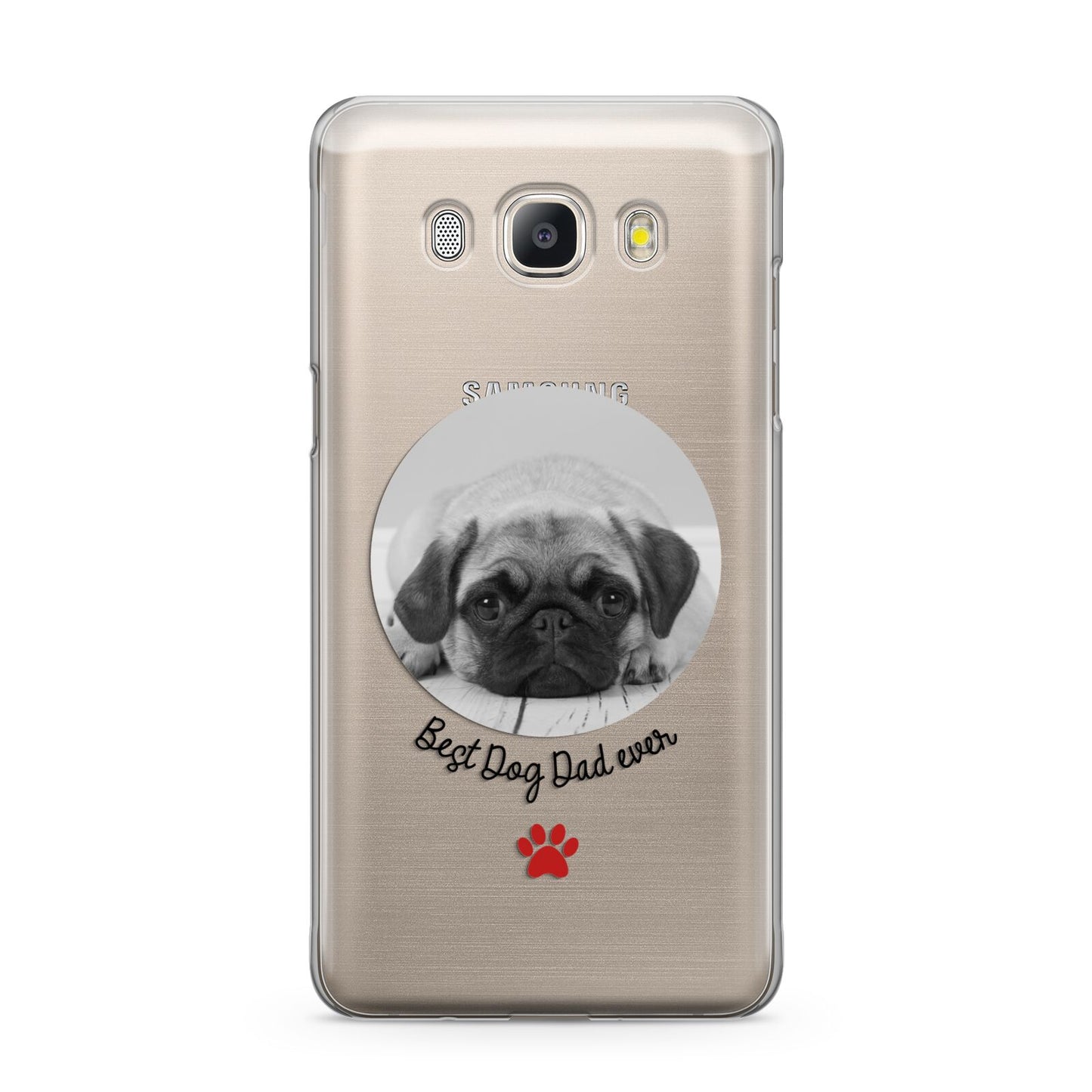 Best Dog Dad Ever Photo Upload Samsung Galaxy J5 2016 Case