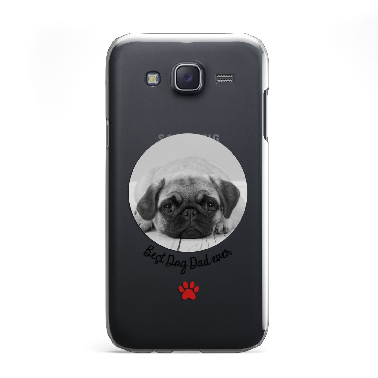 Best Dog Dad Ever Photo Upload Samsung Galaxy J5 Case