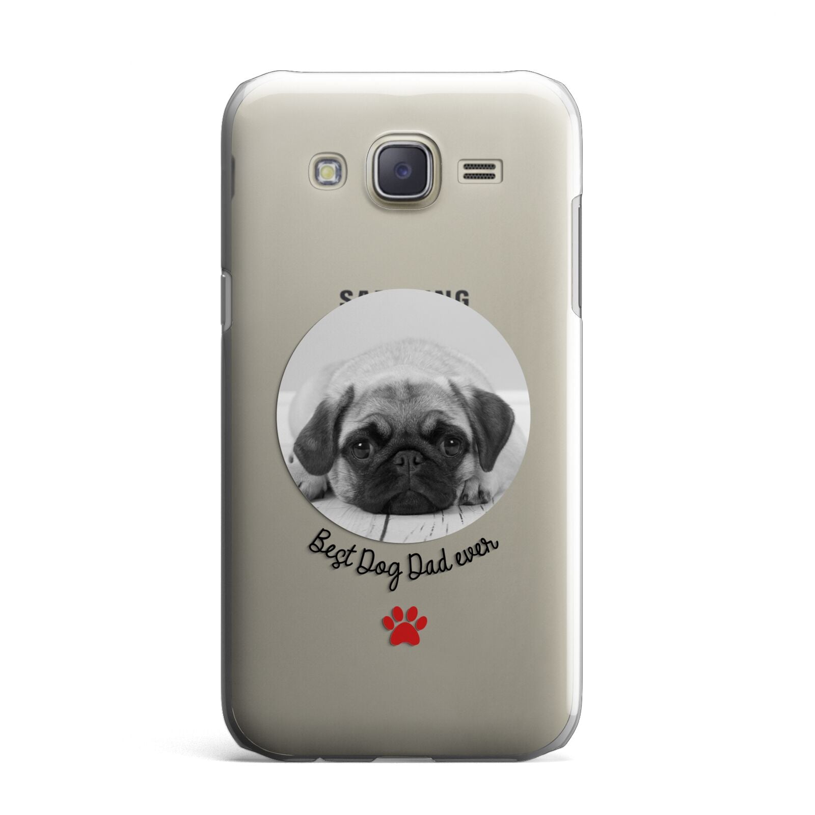 Best Dog Dad Ever Photo Upload Samsung Galaxy J7 Case