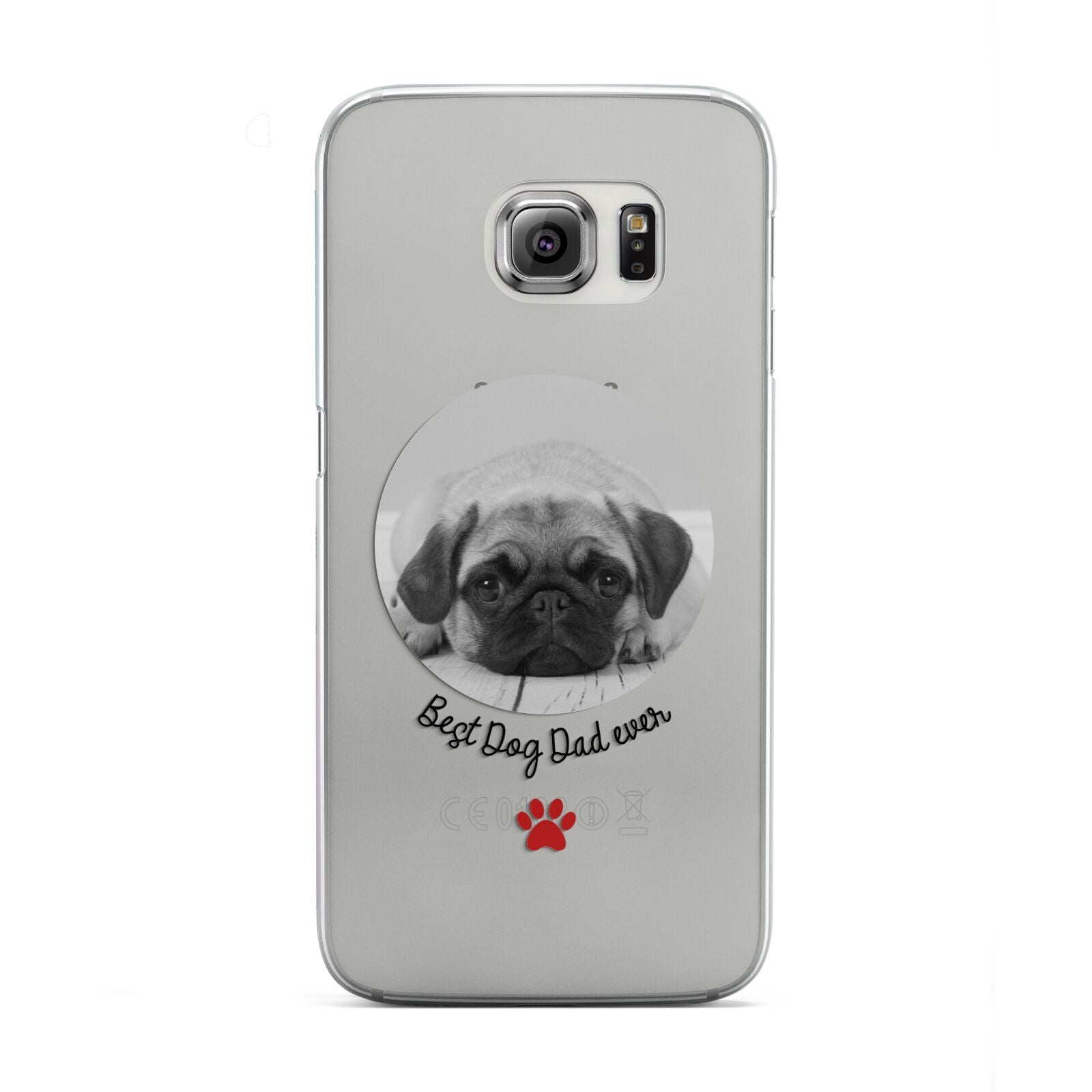 Best Dog Dad Ever Photo Upload Samsung Galaxy S6 Edge Case