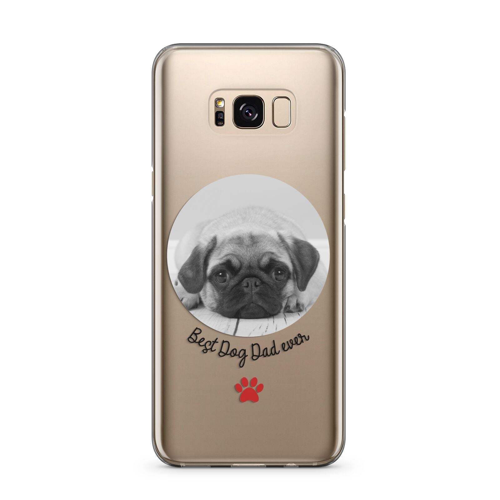 Best Dog Dad Ever Photo Upload Samsung Galaxy S8 Plus Case