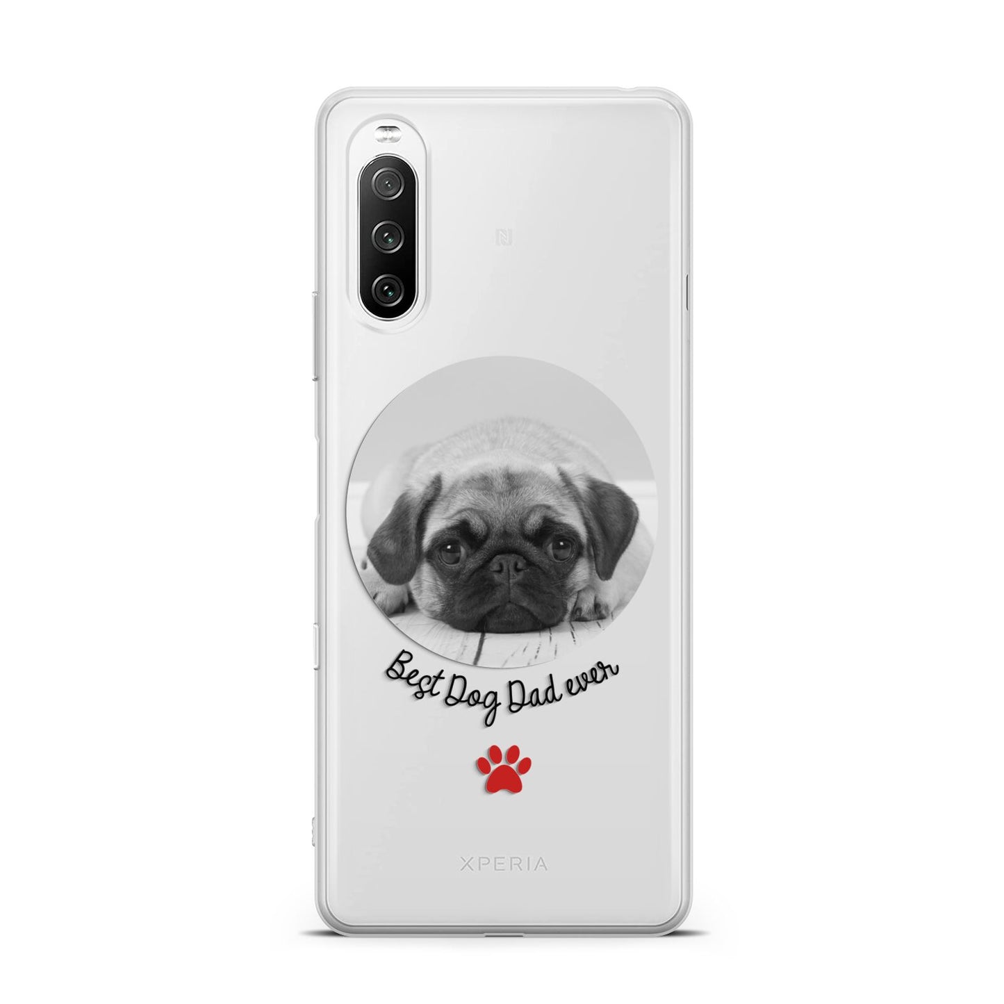 Best Dog Dad Ever Photo Upload Sony Xperia 10 III Case