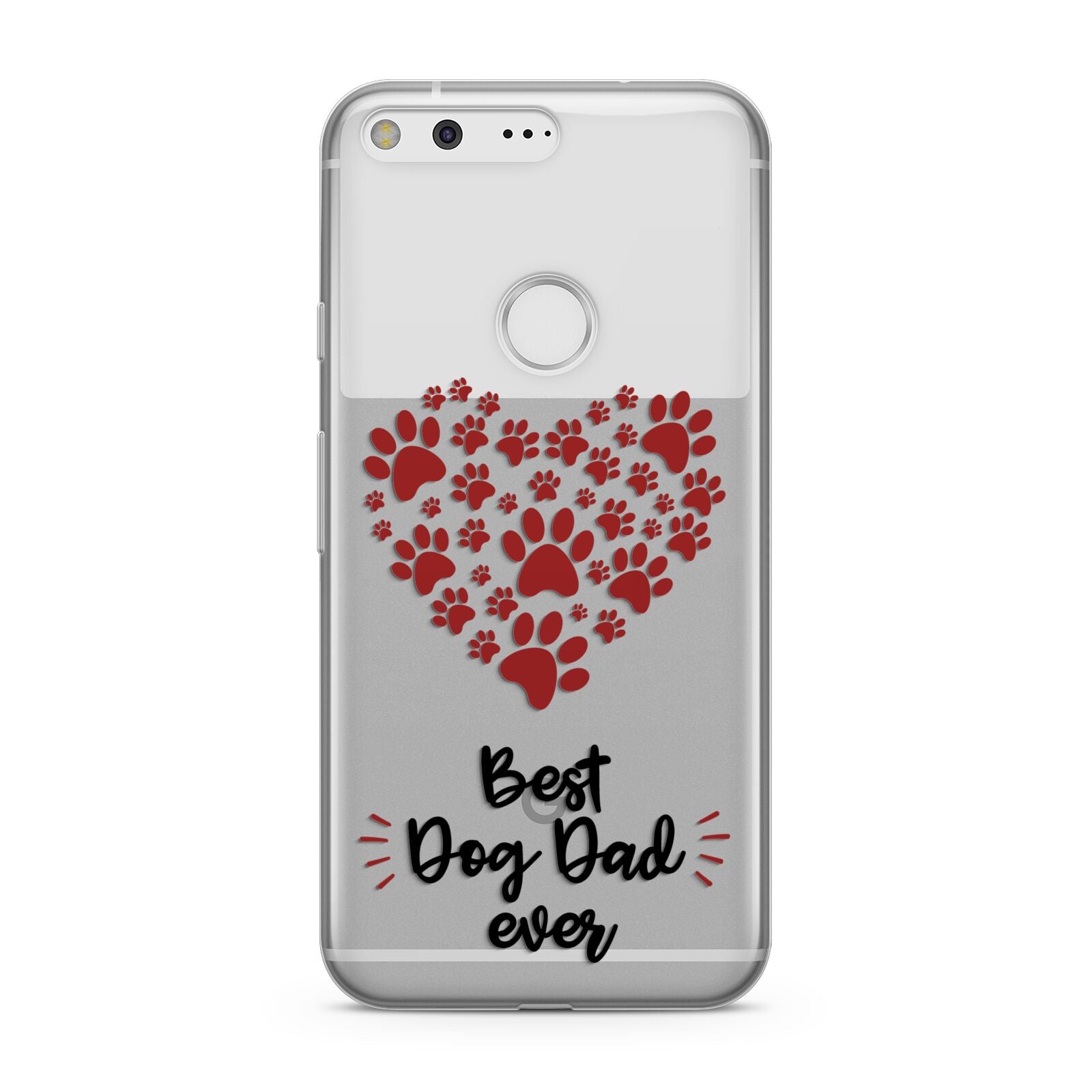 Best Dog Dad Paws Google Pixel Case