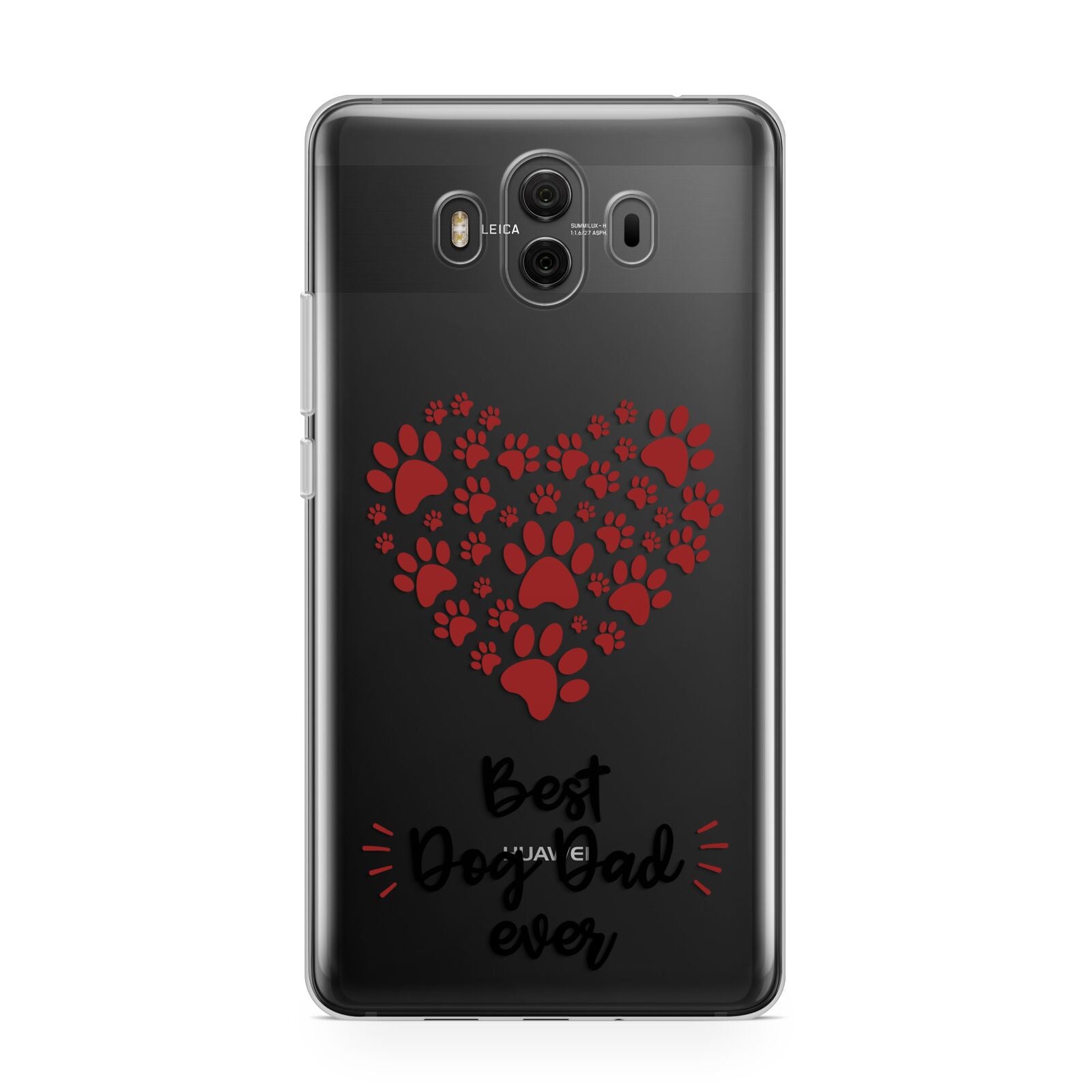 Best Dog Dad Paws Huawei Mate 10 Protective Phone Case