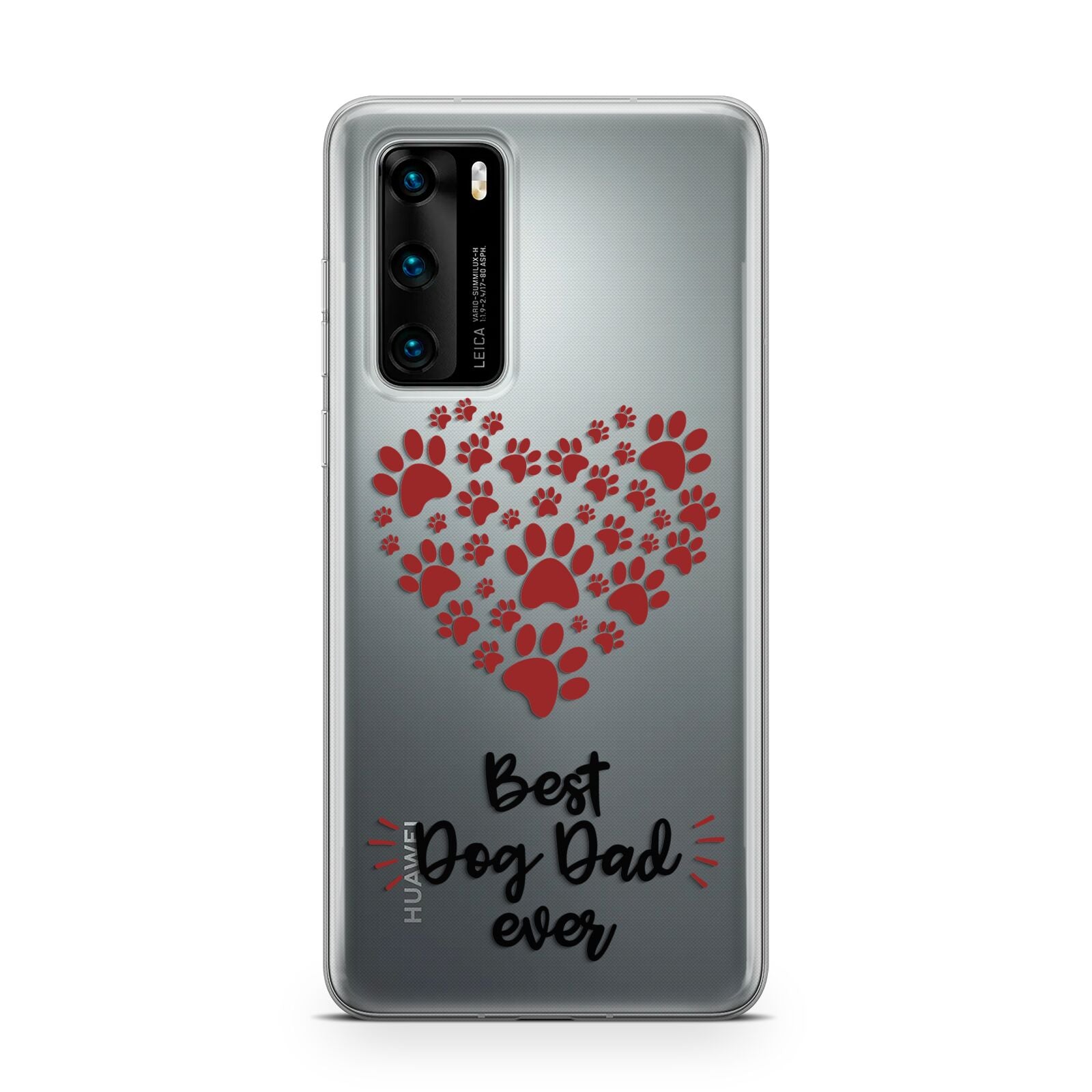 Best Dog Dad Paws Huawei P40 Phone Case