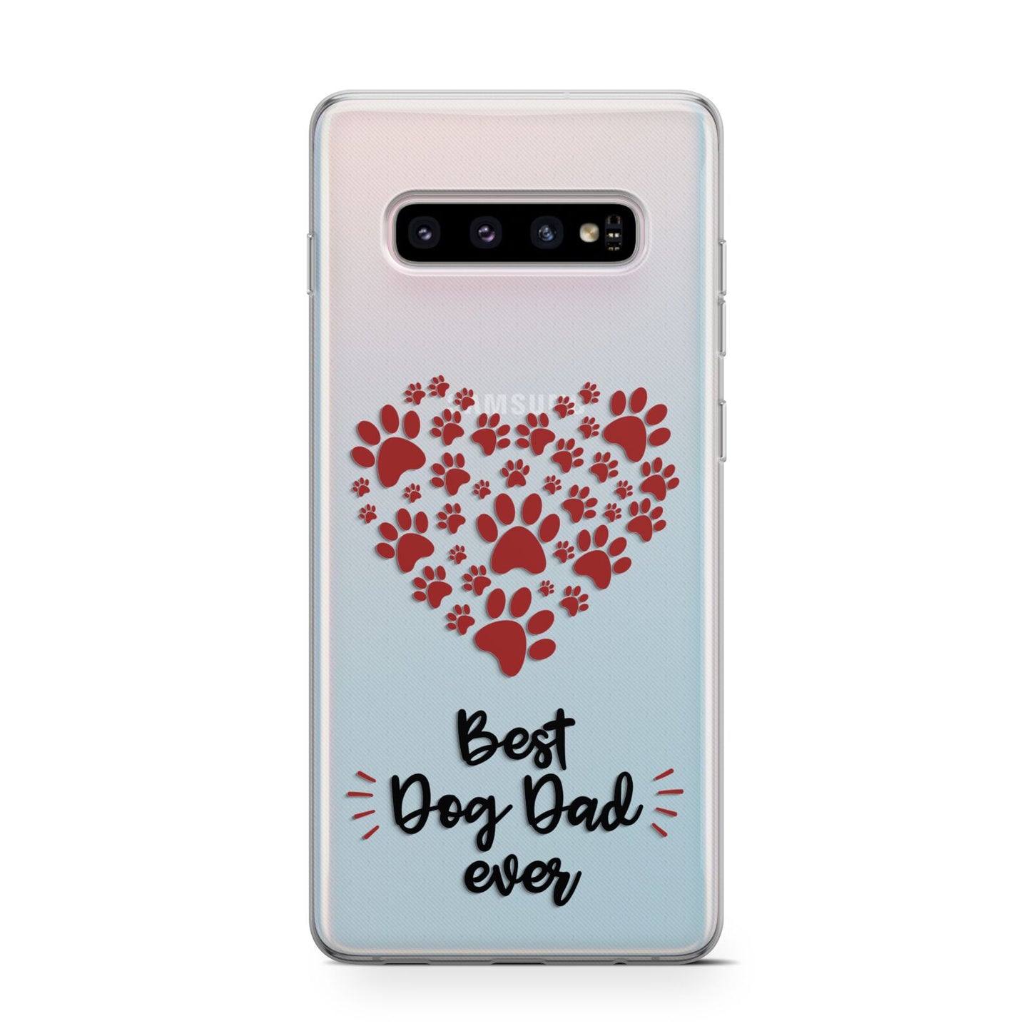 Best Dog Dad Paws Protective Samsung Galaxy Case