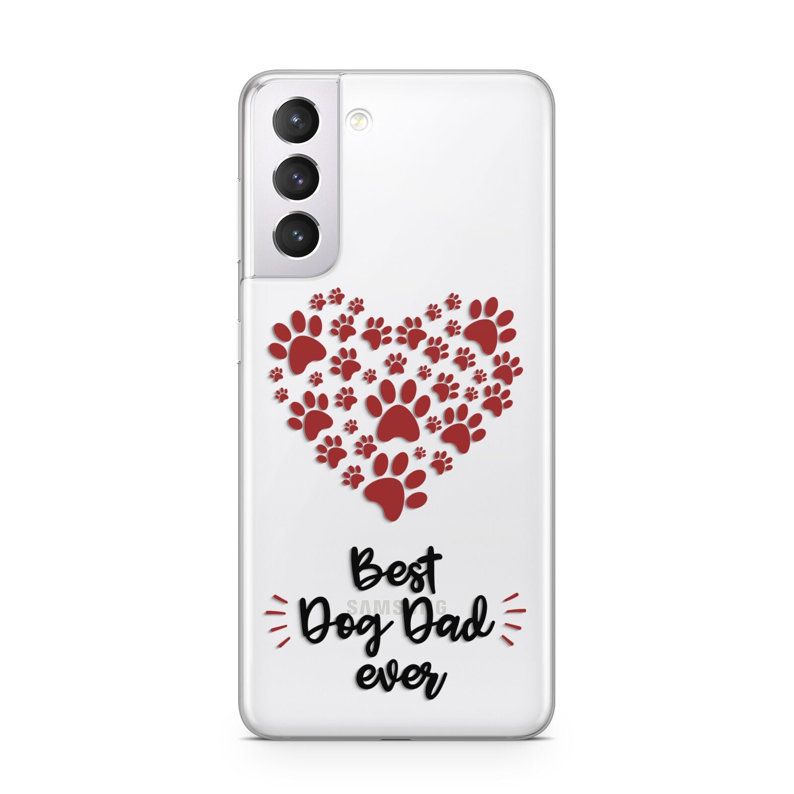 Best Dog Dad Paws Samsung S21 Case