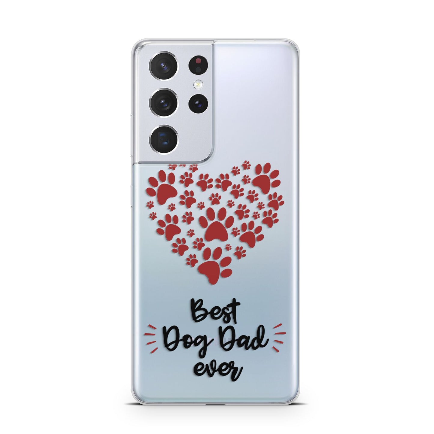 Best Dog Dad Paws Samsung S21 Ultra Case