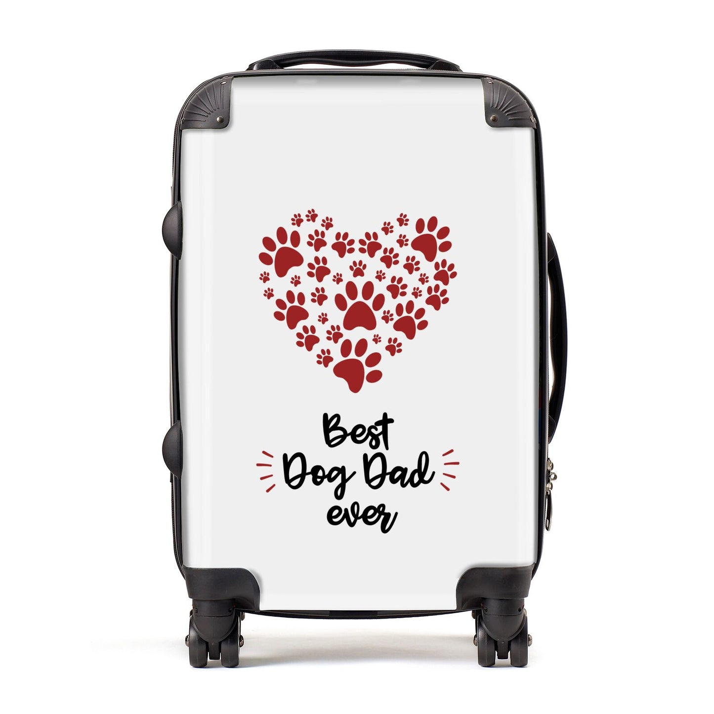 Best Dog Dad Paws Suitcase